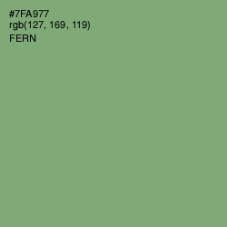 #7FA977 - Fern Color Image