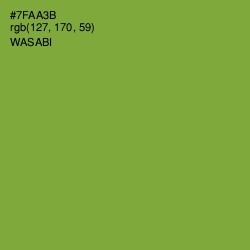 #7FAA3B - Wasabi Color Image