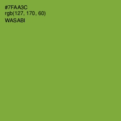 #7FAA3C - Wasabi Color Image