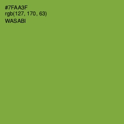 #7FAA3F - Wasabi Color Image