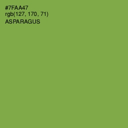 #7FAA47 - Asparagus Color Image
