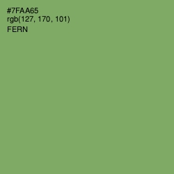 #7FAA65 - Fern Color Image