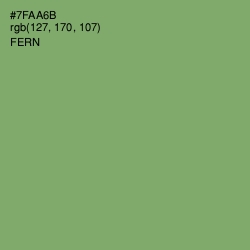 #7FAA6B - Fern Color Image