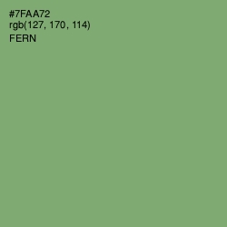 #7FAA72 - Fern Color Image