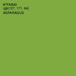 #7FAB40 - Asparagus Color Image