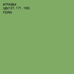 #7FAB64 - Fern Color Image