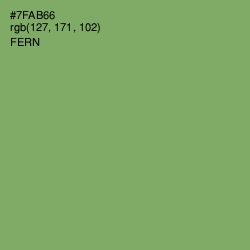 #7FAB66 - Fern Color Image