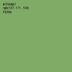 #7FAB67 - Fern Color Image