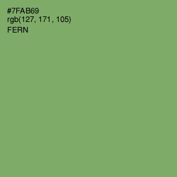 #7FAB69 - Fern Color Image
