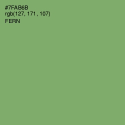 #7FAB6B - Fern Color Image