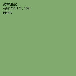 #7FAB6C - Fern Color Image