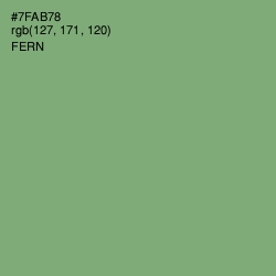 #7FAB78 - Fern Color Image