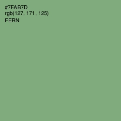 #7FAB7D - Fern Color Image