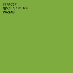 #7FAC3F - Wasabi Color Image