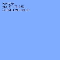 #7FACFF - Cornflower Blue Color Image