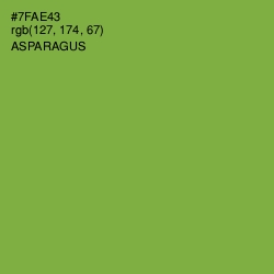 #7FAE43 - Asparagus Color Image