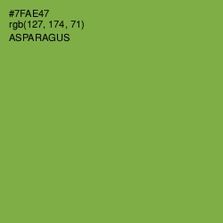 #7FAE47 - Asparagus Color Image