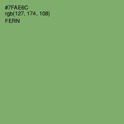 #7FAE6C - Fern Color Image