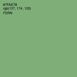 #7FAE78 - Fern Color Image