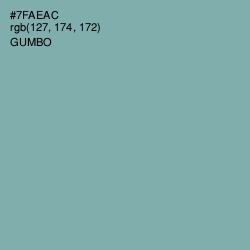 #7FAEAC - Gumbo Color Image