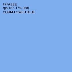 #7FAEEE - Cornflower Blue Color Image