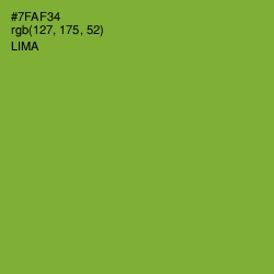 #7FAF34 - Lima Color Image