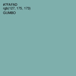 #7FAFAD - Gumbo Color Image