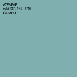 #7FAFAF - Gumbo Color Image