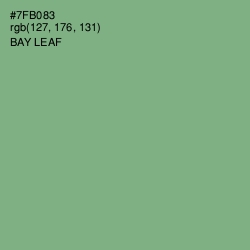 #7FB083 - Bay Leaf Color Image