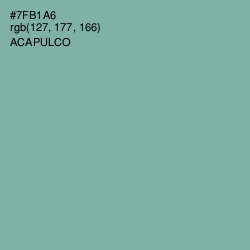 #7FB1A6 - Acapulco Color Image