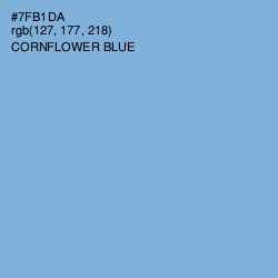 #7FB1DA - Cornflower Blue Color Image