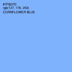 #7FB2FD - Cornflower Blue Color Image