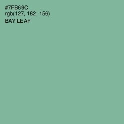 #7FB69C - Bay Leaf Color Image