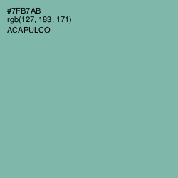 #7FB7AB - Acapulco Color Image