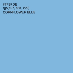 #7FB7DE - Cornflower Blue Color Image