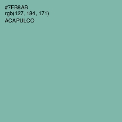 #7FB8AB - Acapulco Color Image