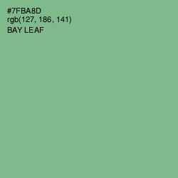 #7FBA8D - Bay Leaf Color Image