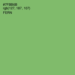 #7FBB6B - Fern Color Image