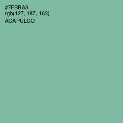 #7FBBA3 - Acapulco Color Image