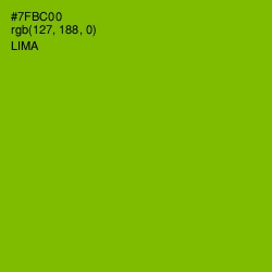 #7FBC00 - Lima Color Image