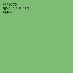 #7FBC75 - Fern Color Image