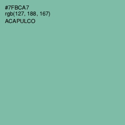 #7FBCA7 - Acapulco Color Image