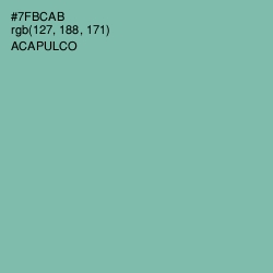 #7FBCAB - Acapulco Color Image