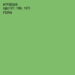 #7FBD6B - Fern Color Image