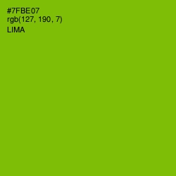 #7FBE07 - Lima Color Image