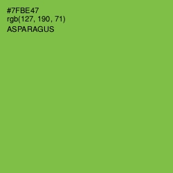 #7FBE47 - Asparagus Color Image