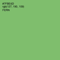 #7FBE6D - Fern Color Image