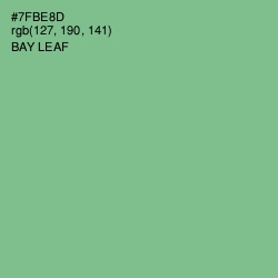 #7FBE8D - Bay Leaf Color Image