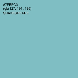 #7FBFC3 - Shakespeare Color Image