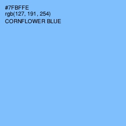 #7FBFFE - Cornflower Blue Color Image